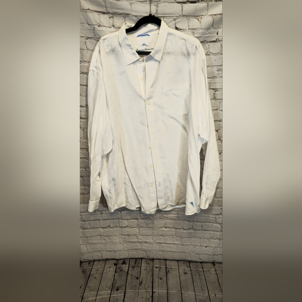 Tommy Bahama Men's Cream Button-Down Shirt